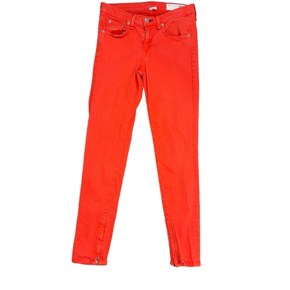 RAG & BONE Zipper Capri Orange - Picture 3 of 14